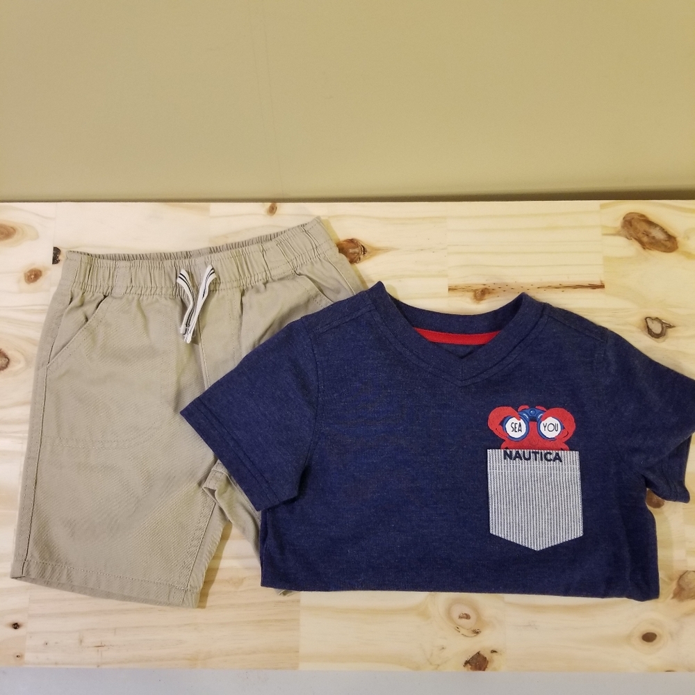 Nautica boys short set